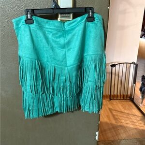 Sterling Kreek Turquoise Fringe Women's Skirt